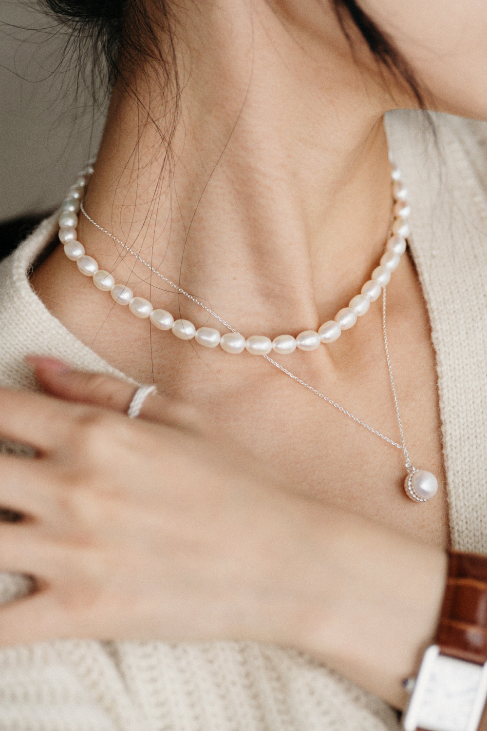 16254_Pearl Choker Necklace