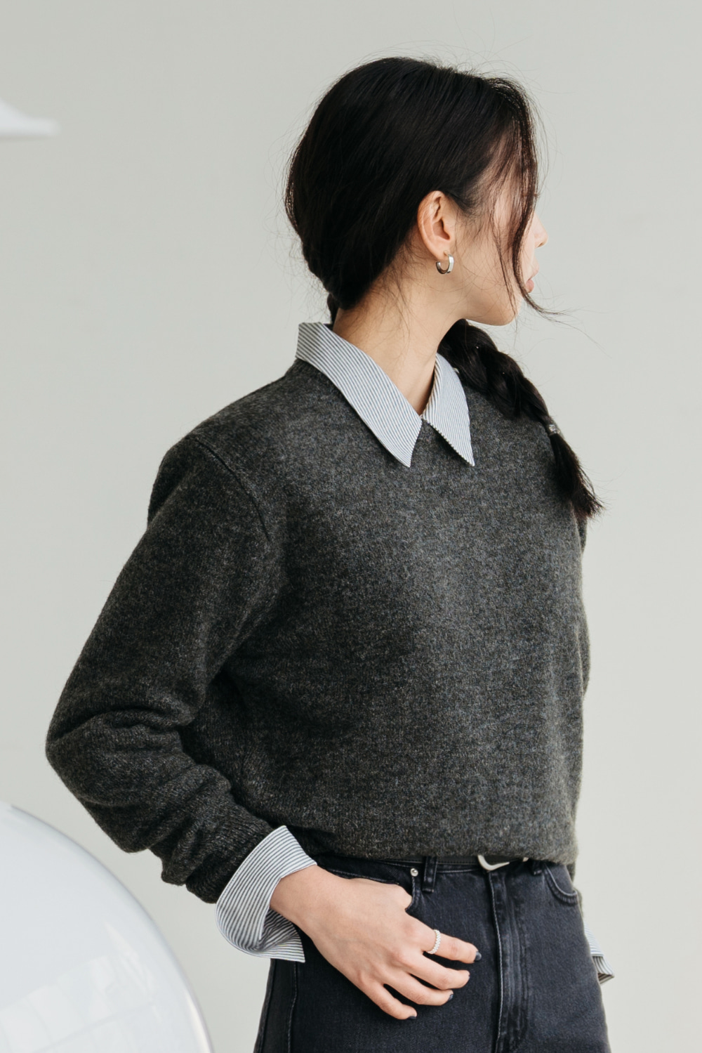 16405_Charcoal Crewneck Sweater